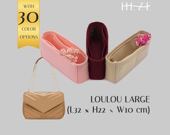 Organizador de bolsos de fieltro para bolso grande Loulou / Moldeador de bolsos personalizable con bolsillos / Organizador de bolsos