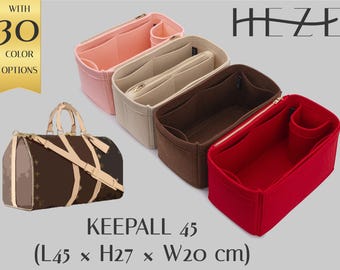 Organizador de fieltro personalizable para bolsa de viaje Keepall 45 - Bolsillos múltiples con opciones de color