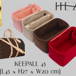 Deluxe Filz-Einkaufstasche für Keepall 45 Reisetasche - Anpassbarer Taschen-Organizer mit mehreren Taschen - mehrere Farboptionen