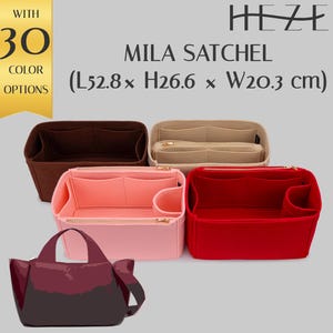 Fourre-tout en feutre pour sac cartable Mila - Organiseur personnalisable avec plusieurs poches - Organiseur de sac fourre-tout