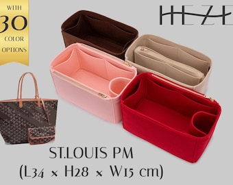 Customizable Felt Purse Organizer for St.Louis PM - Multi-Pocket, Durable Bag Insert