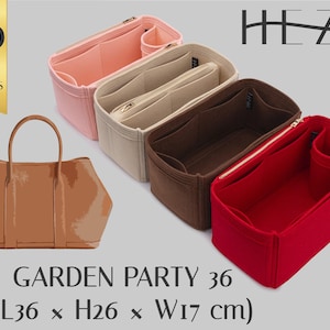 Customizable Felt Purse Organizer: Multi-Pocket Insert for Garden Party Handbags & Totes