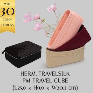 Organizador de fieltro personalizado Travelsilk PM Travel Cube Insert - Múltiples bolsillos