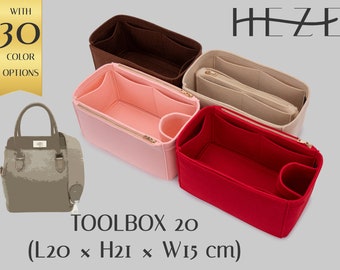 Toolbox 20 Custom Bag Organizer & Hand Bag Shaper - Durable, Elegant Fit, Toolbox Bag Insert, Handbag Insert, Handbag Organizer