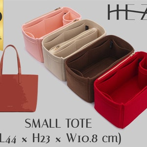 Organizer per borsa in feltro personalizzabile per Mansur Gav. Piccola borsa tote - Multi-tasca, inserto per borsa resistente, inserto per borsa tote