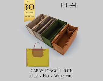 Wkładka do organizera Cabas L Tote, organizer do torebek filcowych, wkładka do torebek modelujących