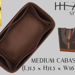 Bag Organizer Insert: Felt Multi-Pocket for Medium Cabas Tote (Custom Colors)