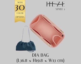 Organizador de bolso Dia / Inserto de fieltro de 2 mm con múltiples estilos y opciones de bolsillos, 36 colores