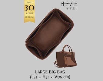 Organizador de bolsa grande em feltro para viagens.