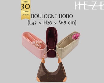 Boulogne Hobo Bag Organizer Insert, 2mm Felt Purse Liner, Large Tote Organizer