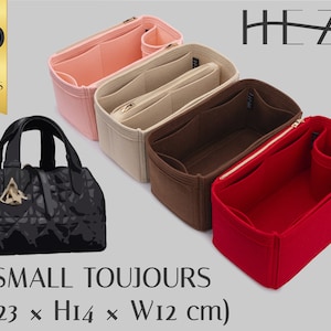 Inserto organizer versatile in feltro per borsa Toujours piccola: contenitore multi-tasche e fodera per borsa