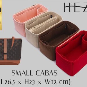 Customizable Felt Purse Organizer for Small Cabas Tote Bag, Multi Pocket, Durable Bag Insert, Tote Bag Organizer, Small Cabas Insert