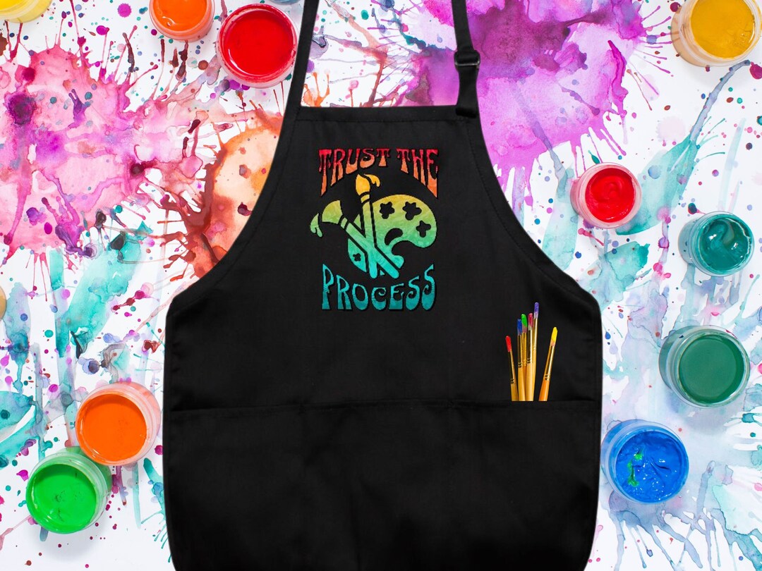Creative Artist Apron With Pockets, Art Teacher Appreciation Gift, Art ...