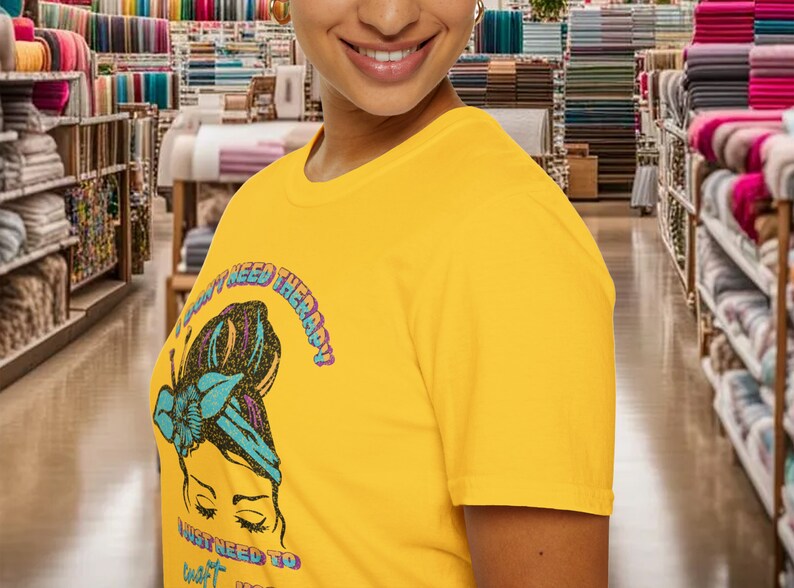 Funny Shirt for Gift, Crafting T-Shirt for Mom, Craft Gift Tee for Her, Crafter Grandma t shirt, arts craft therapy, comfortable tshirt bild 5