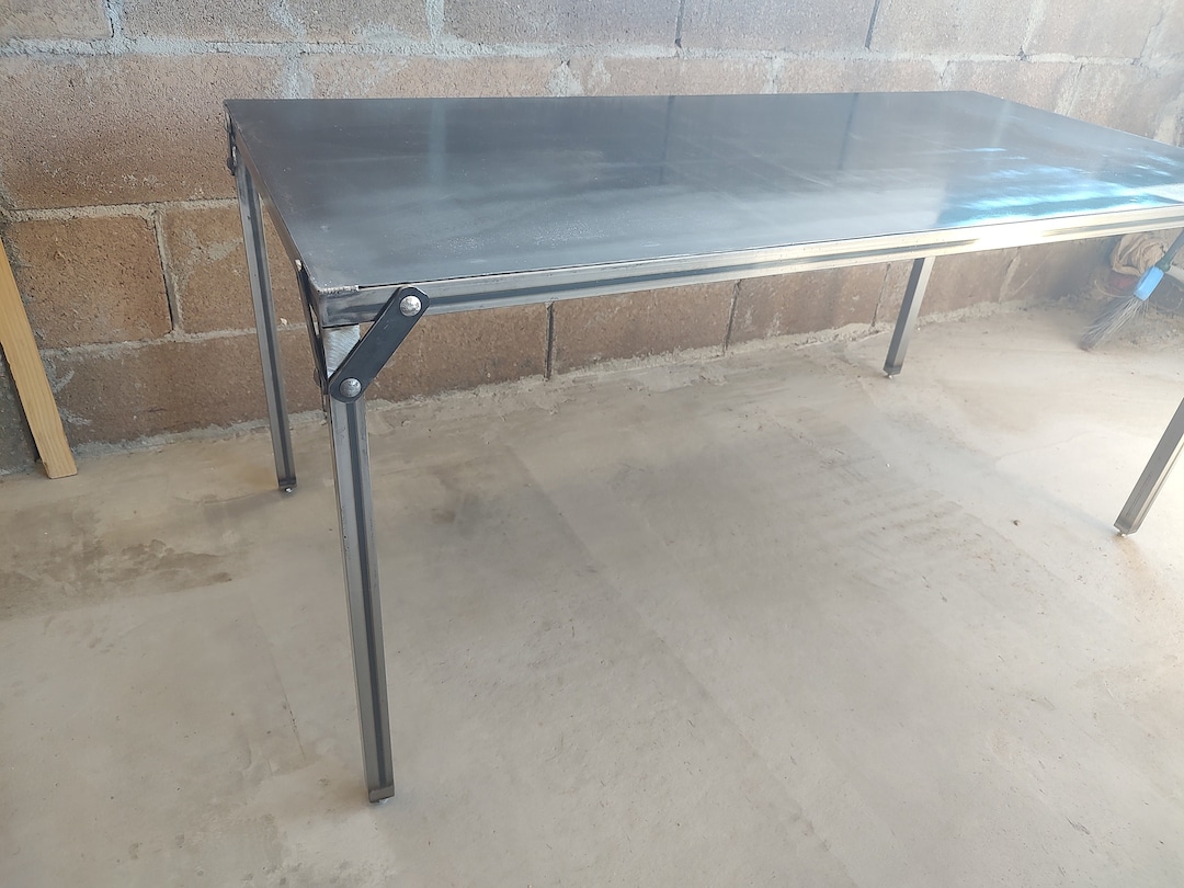 Image showcasing Minimalist Metal Coffee Table - Etsy