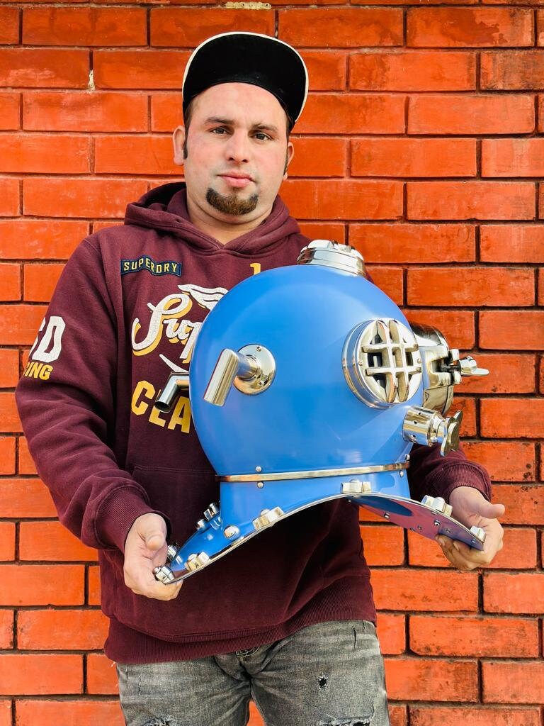 Royal Navy Diving Divers Helmet Mark V Replica Diving Etsy UK