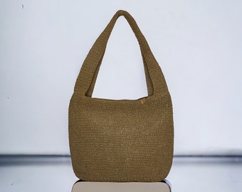 XL Raffia Shoulder Bag | Gift for her