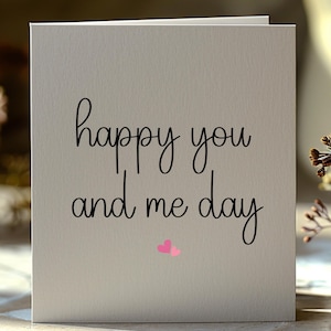 Printable Anniversary Card For Husband, Wife Anniversary Card, Boyfriend / Girlfriend Anniversary Gift, Happy You And Me Day Card, AC12