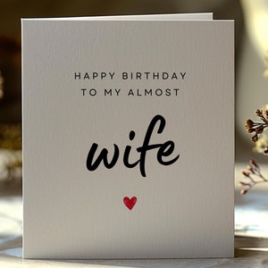 Cartão de aniversário do noivo para futura esposa, Cartão de aniversário para futura esposa, Próximo aniversário você será minha esposa, Aniversário romântico, Download instantâneo, BC14