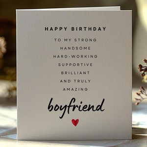 Tarjeta de cumpleaños imprimible para novio, linda tarjeta de cumpleaños para él, tarjeta de cumpleaños con poema, tarjeta de feliz cumpleaños para novio, BC11