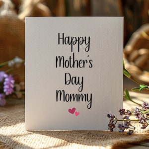 Druckbare Karte zum Muttertag, süßes Muttertagsgeschenk für Mama von Tochter von Sohn, süßes individuelles Muttertagsgeschenk für Mama MDS21