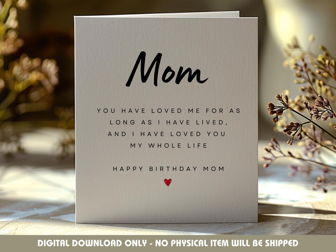 What To Say In Mothers Birthday Card