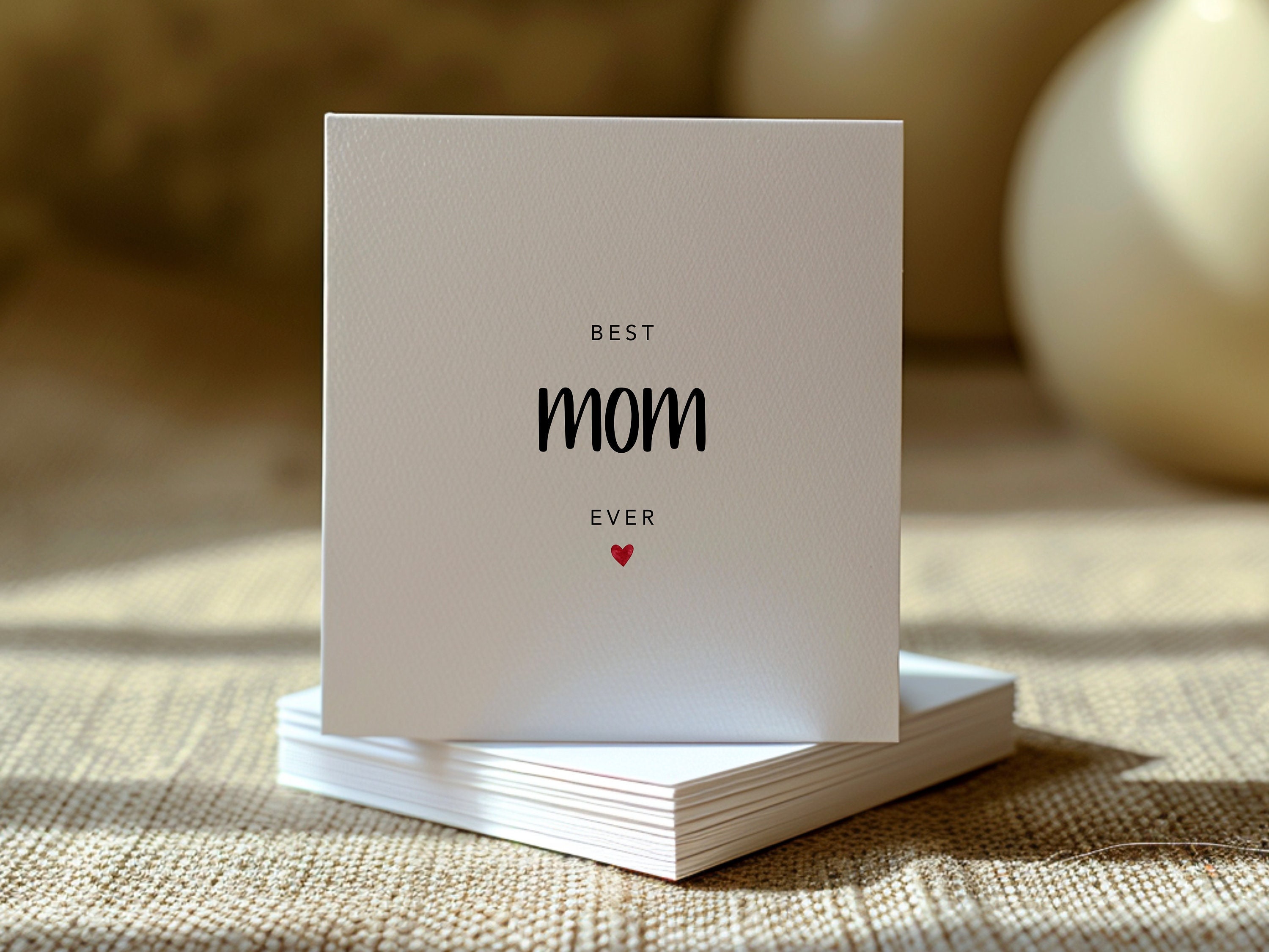Printable the Best Mom Ever Mothers Day Card, Cute Mothers Day Card ...