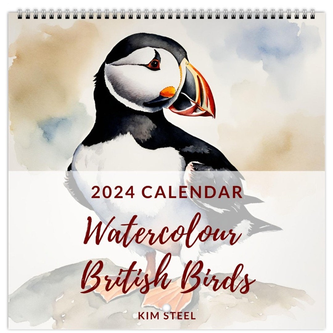 2024 British Birds Wall Calendar Birds of Britain Bird Lovers