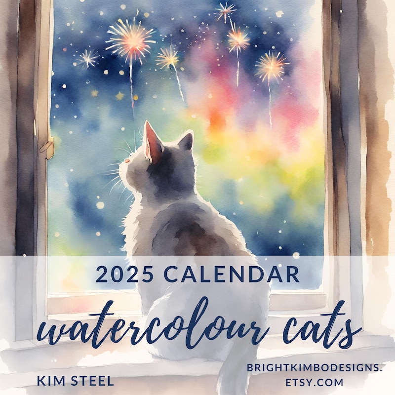 Cats and Seasons 2025 Etsy
