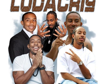 Ludacris T Shirt Design. PNG Digital 4500x5100 px. Retro, 90s Vintage, Bootleg Tee. Instant Download And Ready To Print