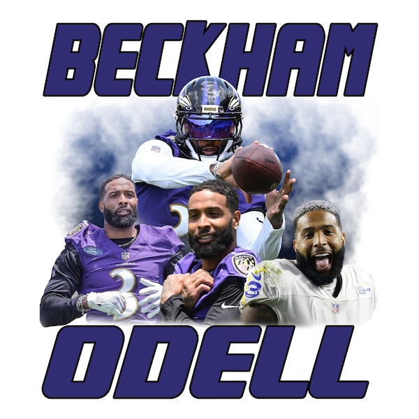 Odell Beckham T-Shirt Design PNG Digital Instant Download