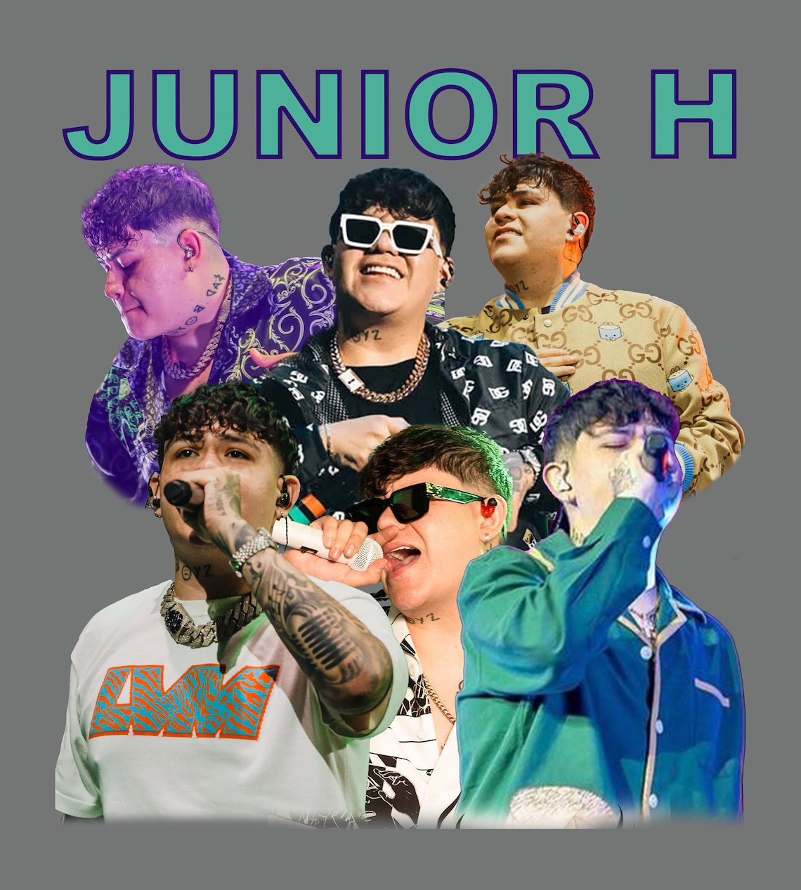 Junior Rcxe Rapper Junior H Png ,ready to Print, Printable Design, Hiphop Artist, 90s ...