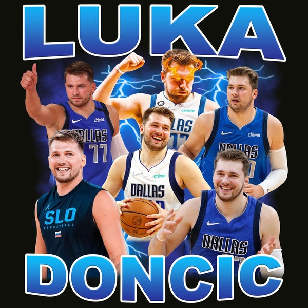 Luka Doncic T-Shirt PNG | Bootleg T-Shirt PNG | Printable Bootleg T-Shirt Design | Football | Miami | Instant Download and Ready To Print