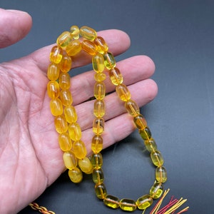 Premium Prayer Beads, Rosary Amber Baltic Islamic Prayer, 66 Beads, 38.9g Rosary, Tesbih, Subha, Misbaha, Kehribar, Pure amber