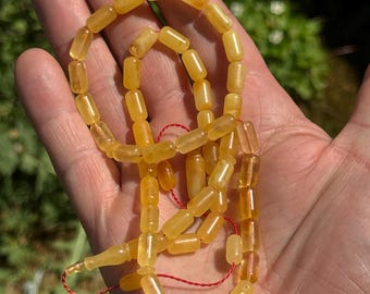Premium Rosary Amber Baltic Islamic Prayer, 45 Beads, 15.5g Rosary, Tesbih, Subha, Misbaha, Kehribar, Pure amber, LARGE SİZE Rosary