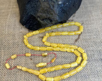 Natural Baltic Amber Prayer Rosary, 45 Beads, 36.3g Rosary, Tesbih, Subha, Tasbih, Misbaha, Kehribar, Pure amber, Muslim beads