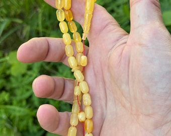 Natural Baltic Amber Prayer Rosary, 35 Beads, 12.5g Rosary, Tesbih, Subha, Tasbih, Misbaha, Kehribar, Pure amber, Muslim beads