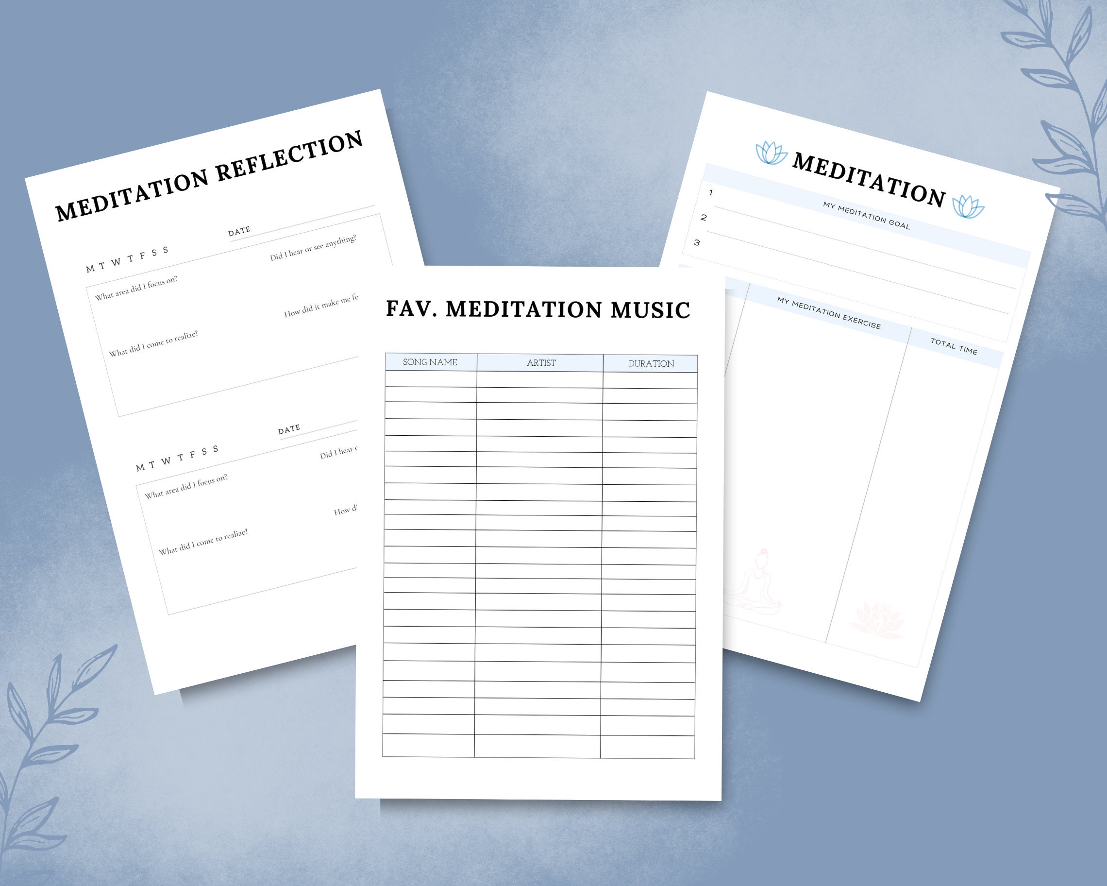 Yoga Journal Template Yoga Journal Yoga Journal Download Meditation