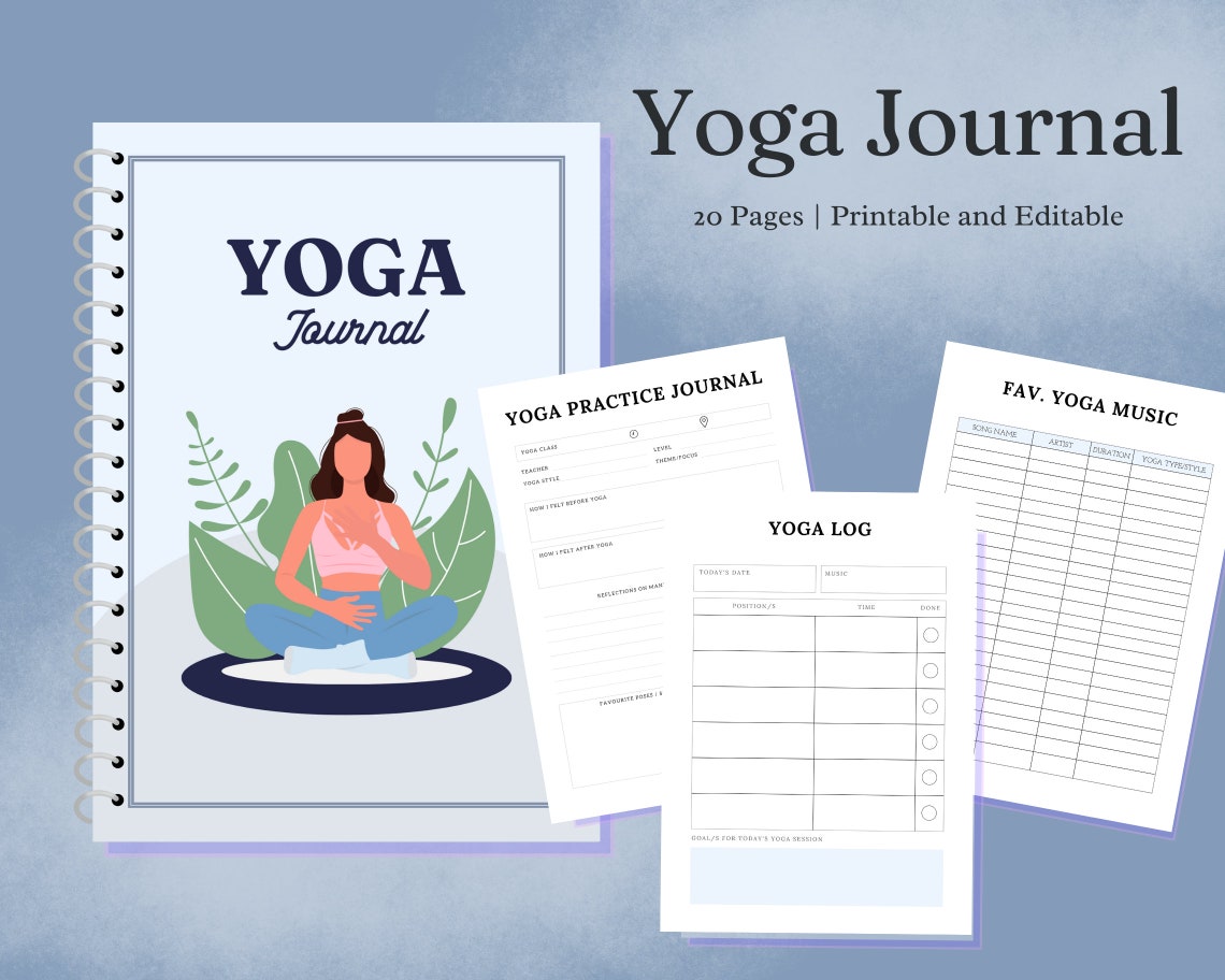 Yoga Journal Template Yoga Journal Yoga Journal Download Meditation