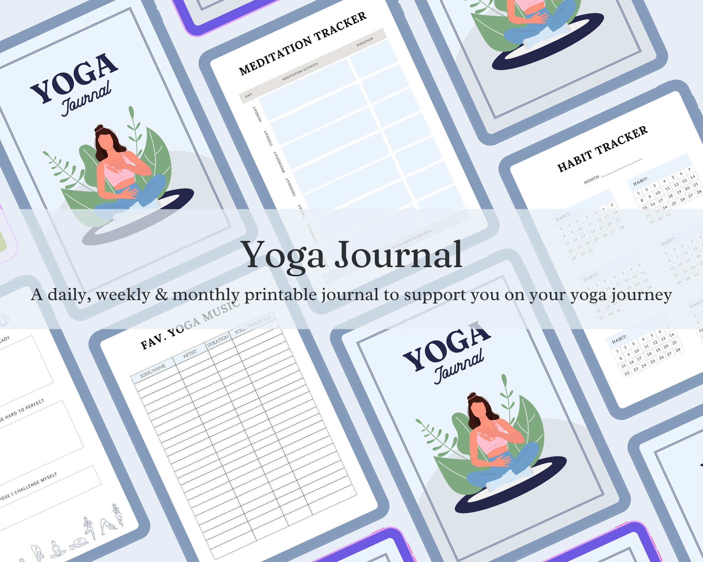 Yoga Journal Template Yoga Journal Yoga Journal Download Meditation