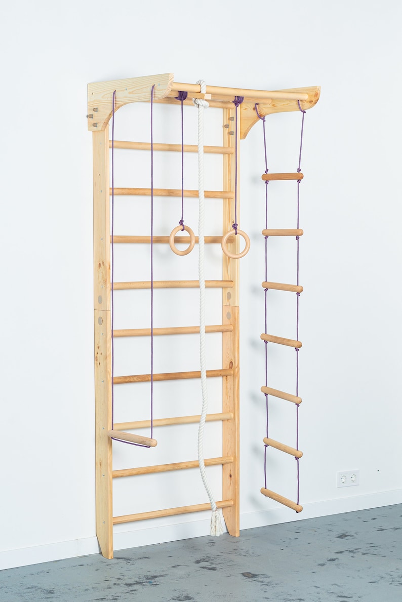 Ring Rope Ladder Sport Ladder Made of Natural Wood for Kids and Adults - Etsy