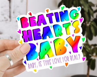 Beating Hearts Baby | Head Automatica | Y2K Sticker | Pastel Goth Sticker