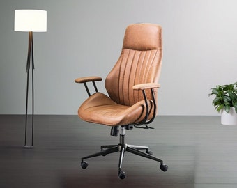 Desk Chair, Office Chair,  Swivel Chair, Computer Chair, High Back Support, Armrests Rolling, Height Adjustable Task Chair for Living Room