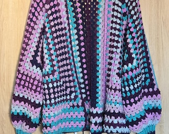 Crochet Granny Hexagon Cardigan