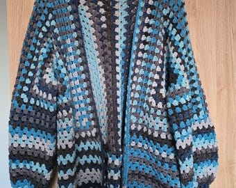 Crochet Granny Hexagon Cardigan