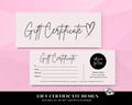 DIY Gift Certificate, Canva Template, Gift Voucher, Gift Card, Gift Certificate, Beauty, Hair, Lashes, Salon, Nails, Makeup, Spa, Boutique