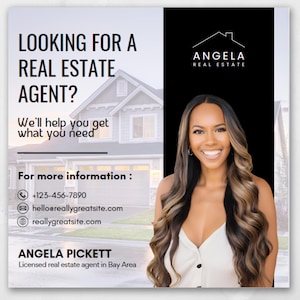 Real Estate Flyer, Home Buying Flyer, Realtor Flyer, DIY Flyer, Canva Template, DIY template, Homeowner Flyer, Buying Or Selling Flyer