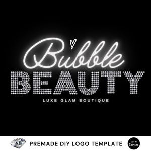 DIY Beauty Logo, Custom Logo Design, Editable Canva, Logo template. Editable logo, Braids Logo, Hair Logo, Nails Logo, Lash Logo template