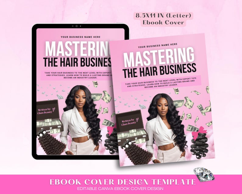 Ebook Cover Design Template Passive Income Ebook Cover Hair Lash