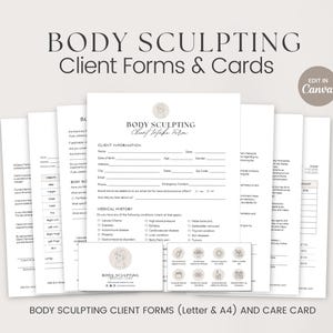 Formes de remodelage du corps, Formes de remodelage du corps, Formes de prise d'eau dans le Med Spa, Forme de remodelage du corps, Formes de contour du corps, Forme de libération, Formes d'esthéticienne